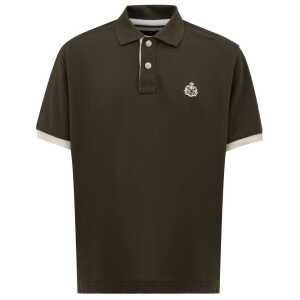 Canali Green Cotton Polo Shirt