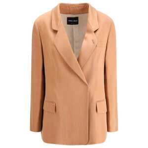 Giorgio Armani Double-breasted satin Blazer
