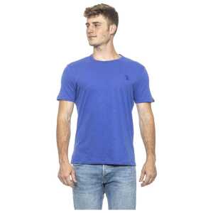 Billionaire Italian Couture Light Blue Cotton T-Shirt