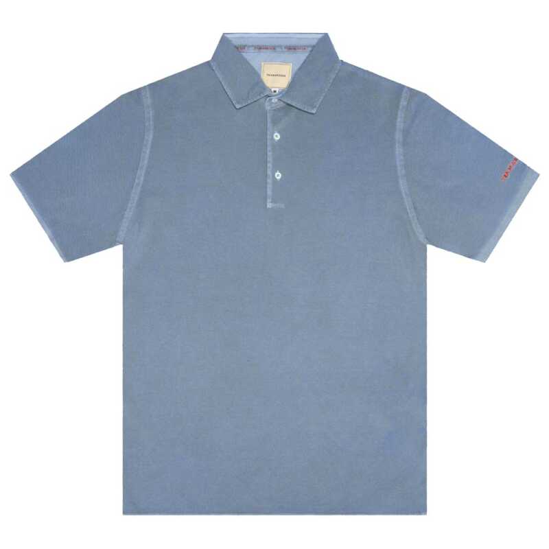 Tramarossa Light Blue Cotton Men Polo Shirt, theFeinheit
