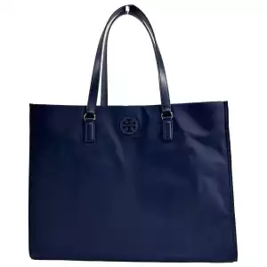 Tory Burch Navy Ella Large Nylon Tote Bag Purse 136144