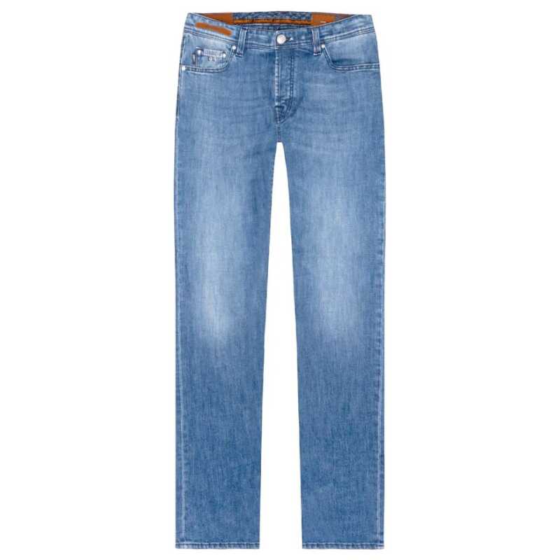 Tramarossa Blue Cotton Jeans &amp; Pant, theFeinheit