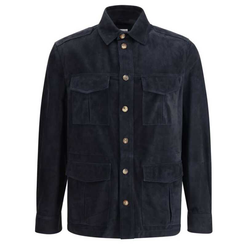 Brunello Cucinelli Suede leather shirt Jacket, theFeinheit