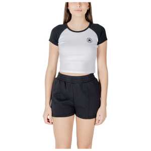 Converse Black And White Cotton Tops & T-Shirt