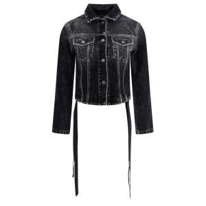 Balenciaga Denim Jacket with ribbon