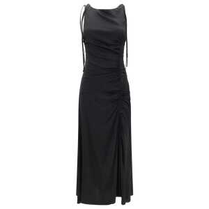 Ganni Satin Long Dress