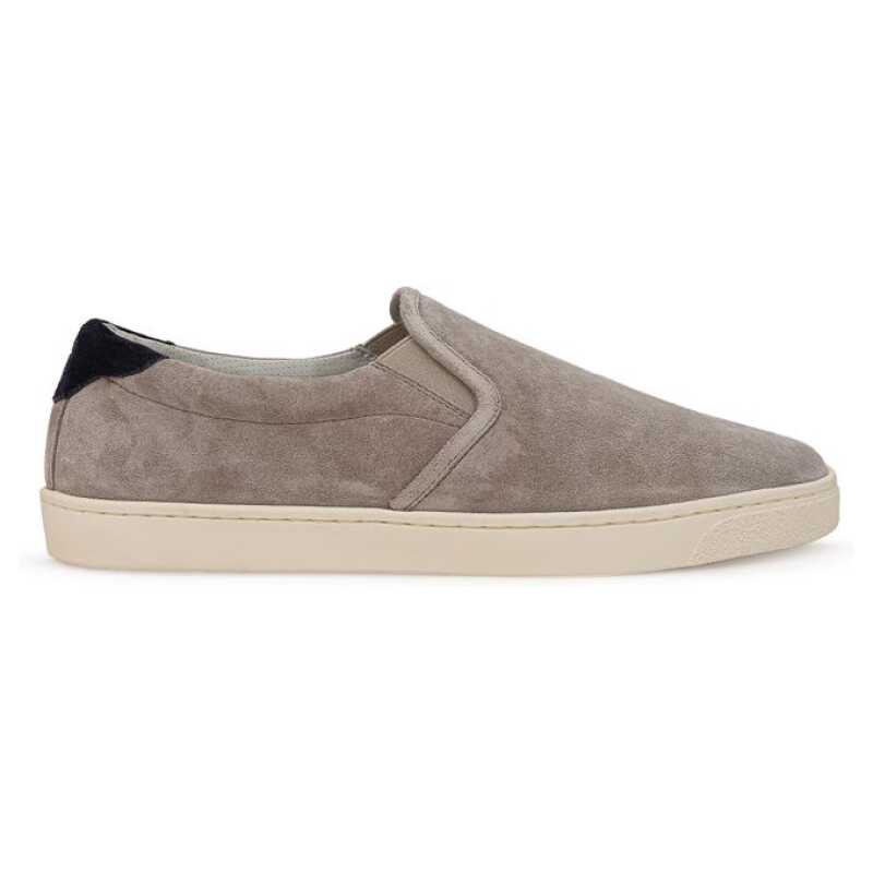 Brunello Cucinelli Gray Leather Sneaker, theFeinheit