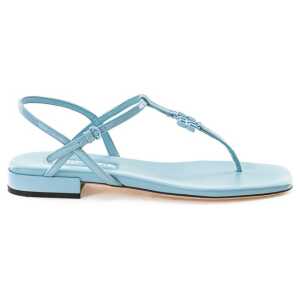 Miu Miu Blue Patent Leather Sandal