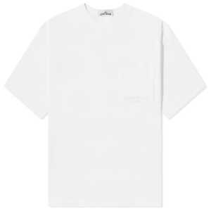 Stone Island White Cotton T-Shirt