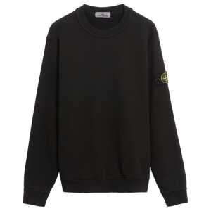 Stone Island Black Cotton Sweater