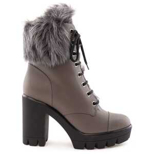 Giuseppe Zanotti Gray Eco Leather Boot