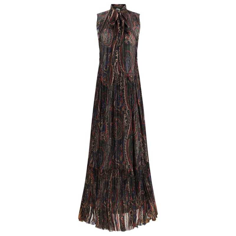 Saint Laurent Paisley long Dress, theFeinheit