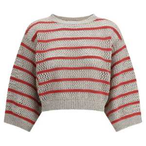 Brunello Cucinelli Sweater in perforated knit