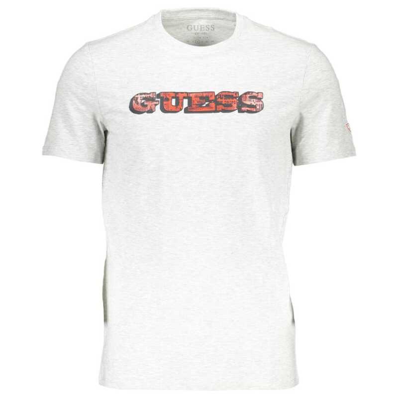 Guess Jeans Gray Cotton Men T-Shirt, theFeinheit