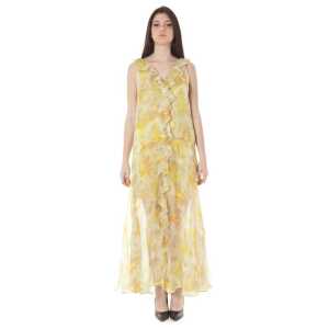 John Galliano Yellow Polyester Dress