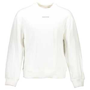 Calvin Klein White Cotton Unisex Sweatshirt