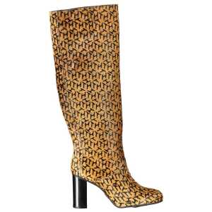Tommy Hilfiger Beige Leather Womens High Boot