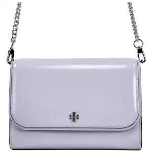 Tory Burch Patent Emerson Patent Chain Wallet Crossbody Bag