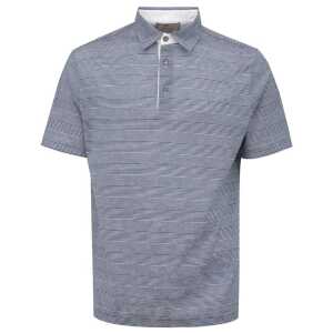 Canali Blue Cotton Polo Shirt