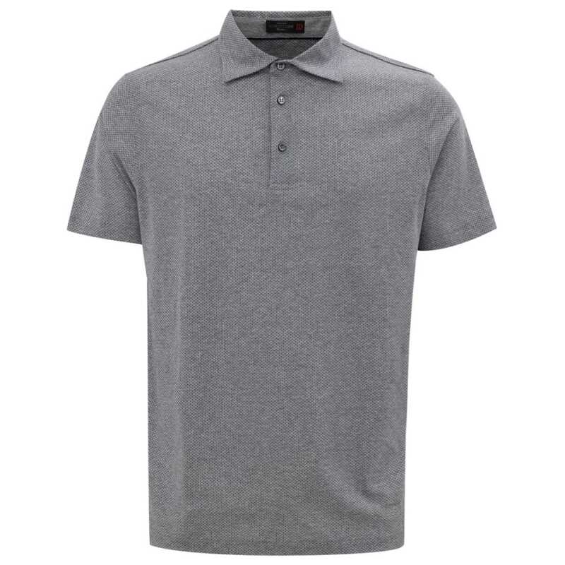 Corneliani Gray Cotton Polo Shirt, theFeinheit