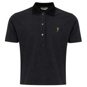 Fendi Black Cotton Polo Shirt