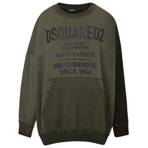 Dsquared² Green Cotton Sweater