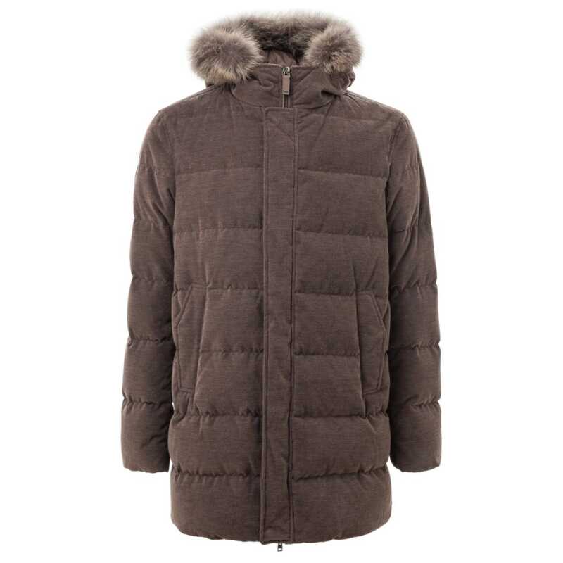 Herno Brown Cotton Jacket, theFeinheit