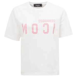 Dsquared² Elegant Cotton White Tee for Stylish Women