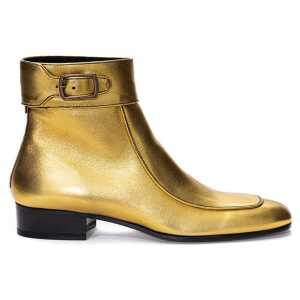 Saint Laurent Gold Leather Boot