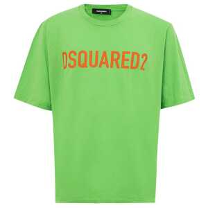 Dsquared² Electric Green Cotton Tee for Men