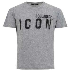 Dsquared² Sleek Gray Cotton Tee for Stylish Men