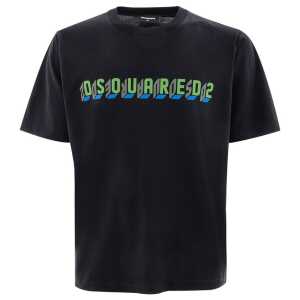 Dsquared² Black Cotton T-Shirt