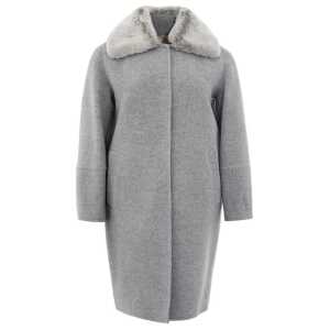 Herno Elegant Gray Wool Jacket for Timeless Style