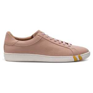 Bally Elegant Pink Cotton Leather Sneakers