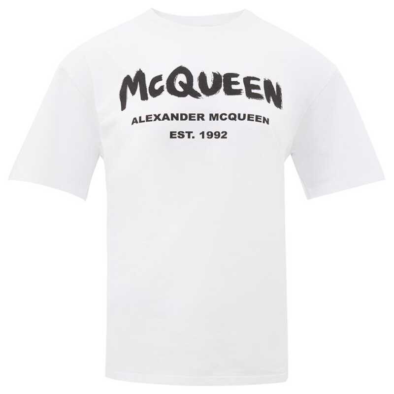 Alexander McQueen White Cotton Tops &amp; T-Shirt, theFeinheit