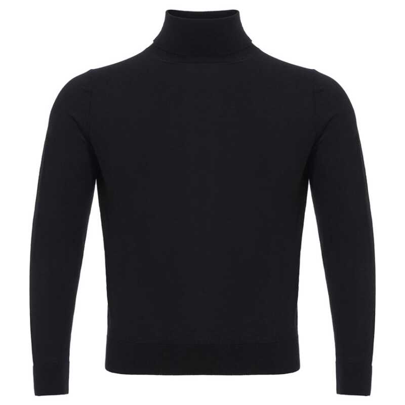 Colombo Italian Cashmere Luxury Black Sweater, theFeinheit