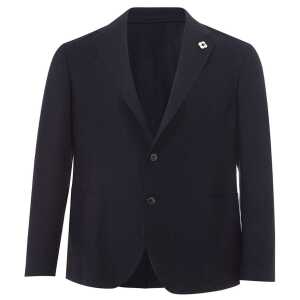 Elegant Blue Cotton Lardini Jacket