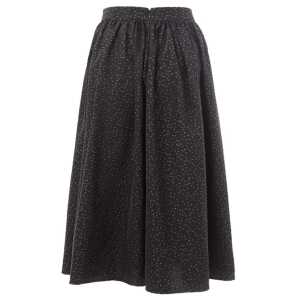 Lardini Elegant Black Polyethylene Midi Skirt