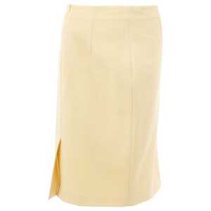 Lardini Elegant Yellow Viscose Skirt for Women