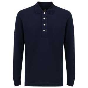 Dunhill Blue Cashmere Polo Shirt