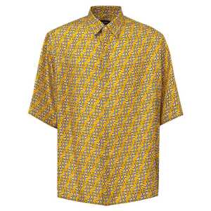 Fendi Yellow Silk Shirt
