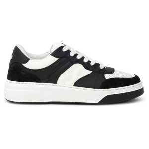 Dsquared² Black And White Leather Sneaker