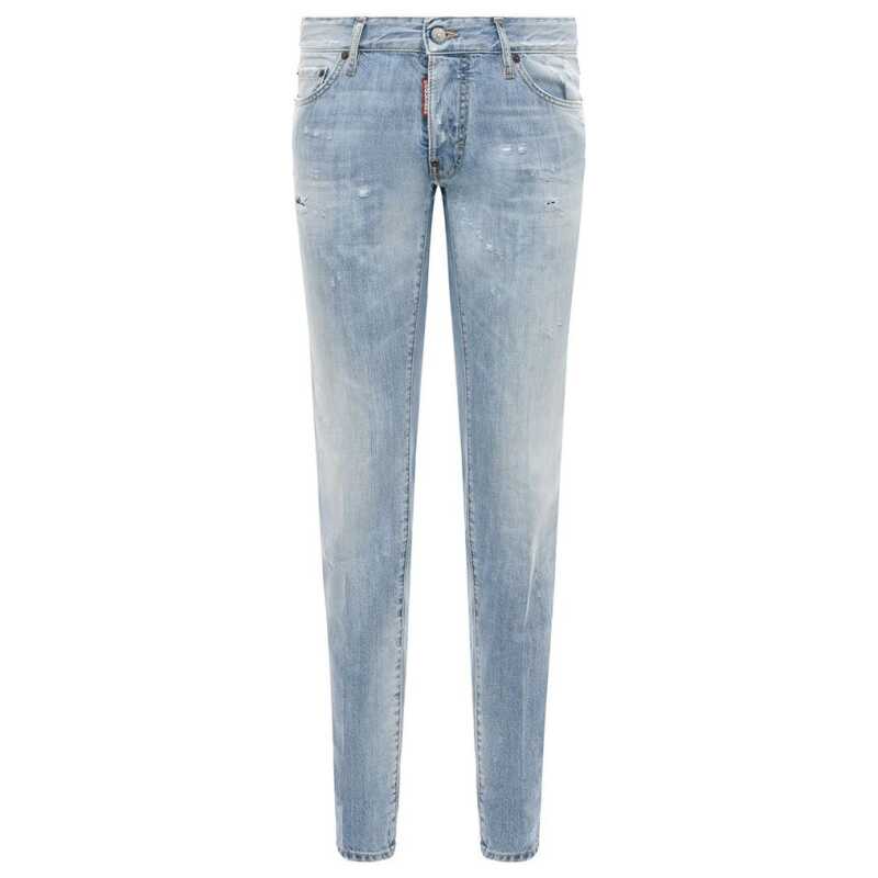 Dsquared² Light Blue Cotton Men Jeans, theFeinheit