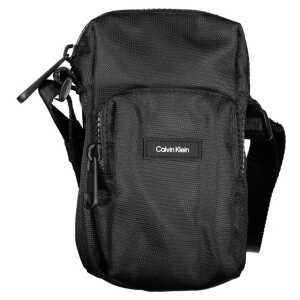 Calvin Klein Elegant Black Shoulder Bag with Chic Detailing