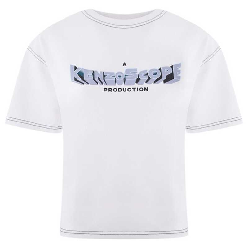 Kenzo Elegant White Cotton Top for Women, theFeinheit