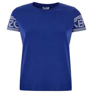 Kenzo Chic Blue Cotton Tee for Stylish Comfort