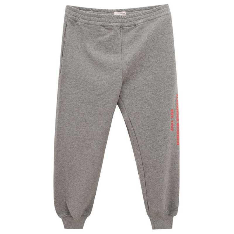 Alexander McQueen Chic Gray Cotton Blend Trousers, theFeinheit