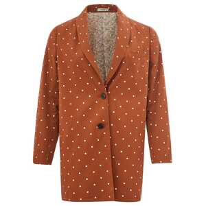 Lardini Chic Cotton Brown Jacket for the Modern Woman