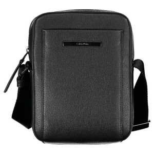 Calvin Klein Sleek Black Shoulder Bag with Logo Detail