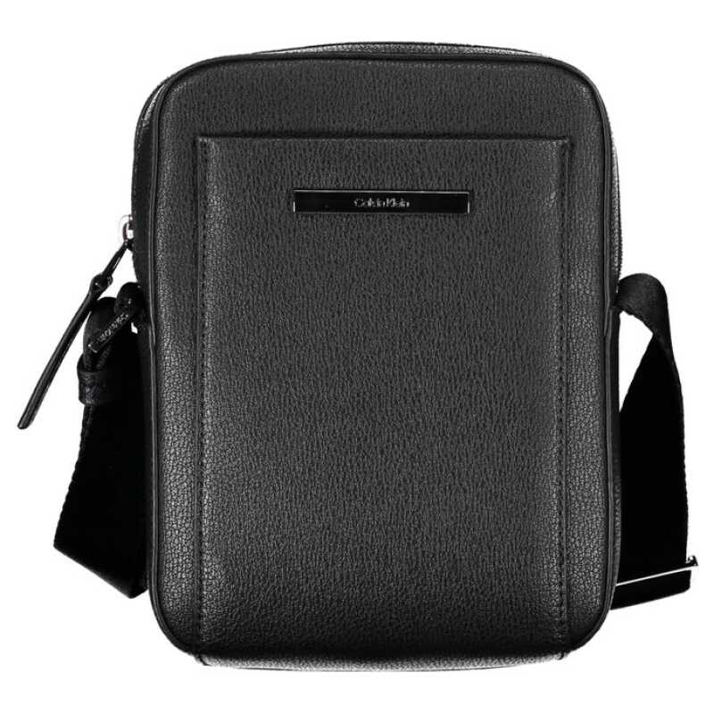 Calvin Klein Sleek Black Shoulder Bag with Logo Detail, theFeinheit